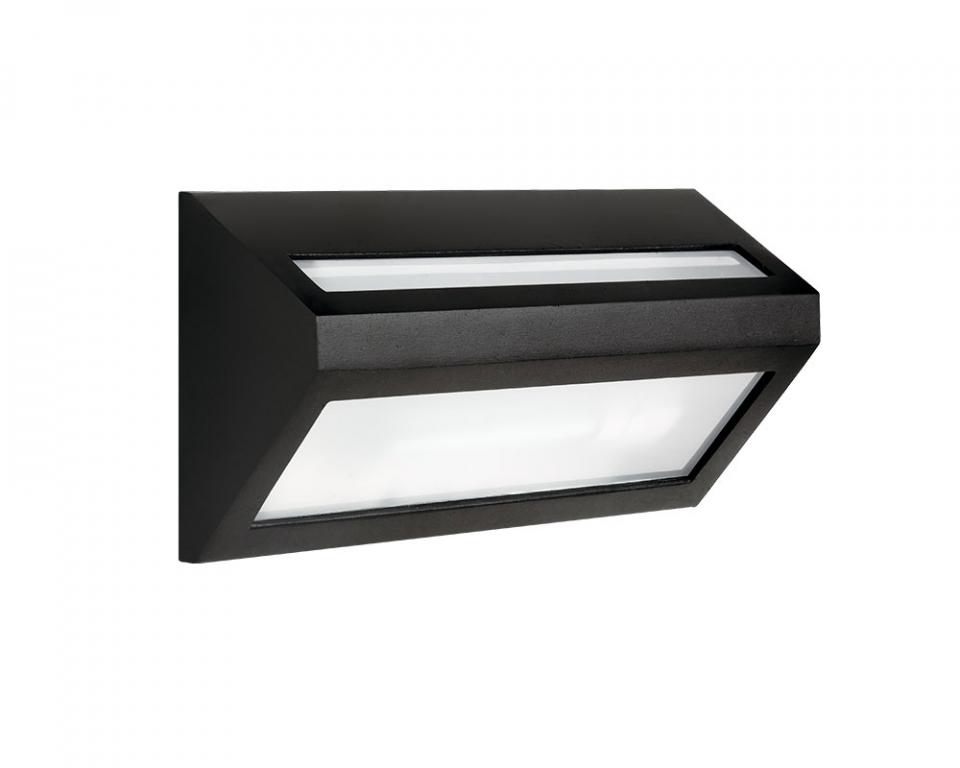 Aplique alum. bidireccional e27 negro